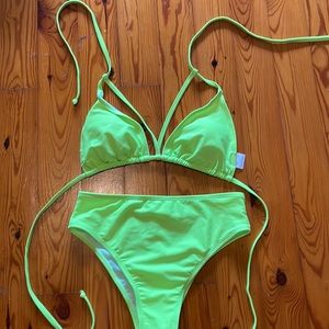 3-piece bikini and cover up set